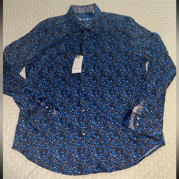 Robert Graham Long Sleeve Button Shirt Mens Size Xl Stretch NWT $ 237 - Picture 9 of 9